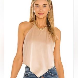 Alice + Olivia Halter Tie Top